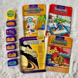 Leap Frog LeapPad Learning Books and Cartridge Lot
